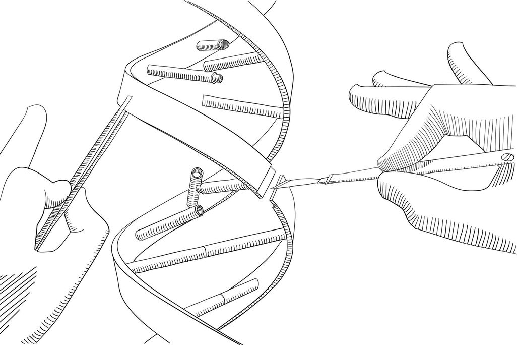 DNA editing illustration