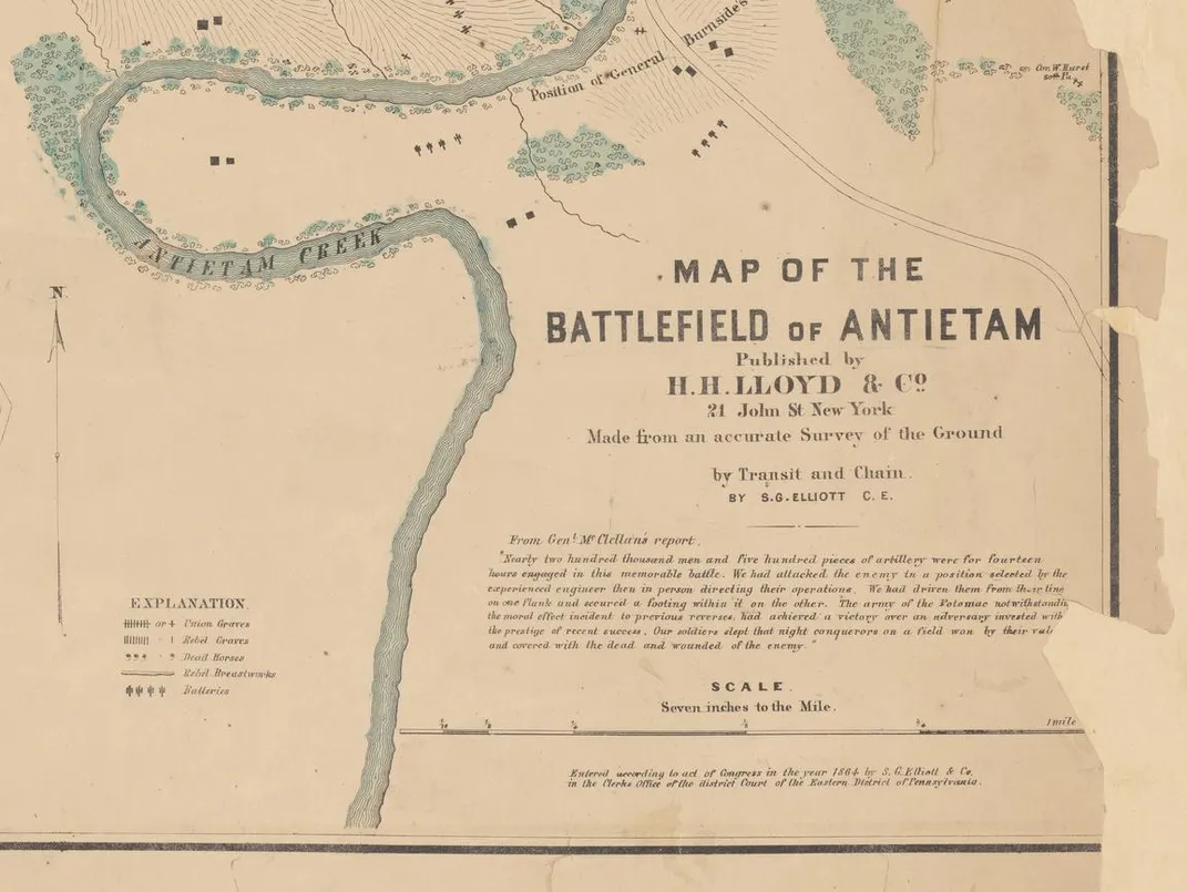 antietam battle map