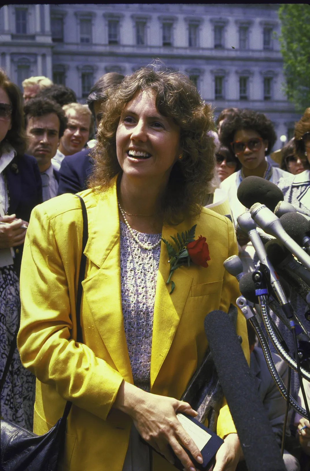 Christa McAuliffe in 1985, the year she was chosen as the first teacher in space