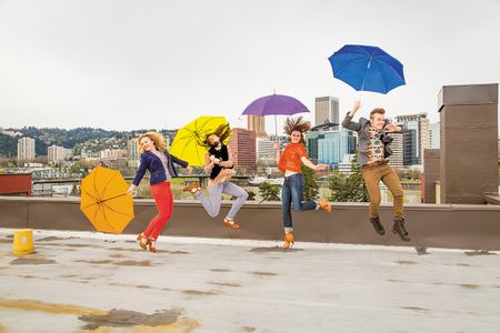 The von Trapp family overlooking Portland, Oregon.