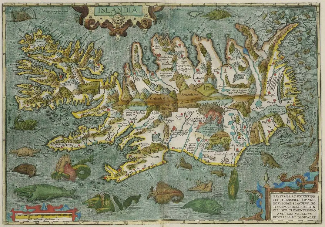 17 世纪冰岛地图