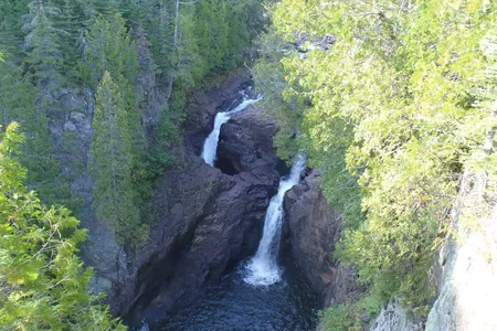Half of Devil's Kettle Falls plunges underground — then simply disappears