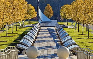 The Wall of Honor at the National Air and Space Museum's Steven F. Udvar-Hazy Center.