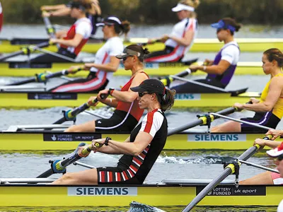 Britain’s Olympic womens rowing team
