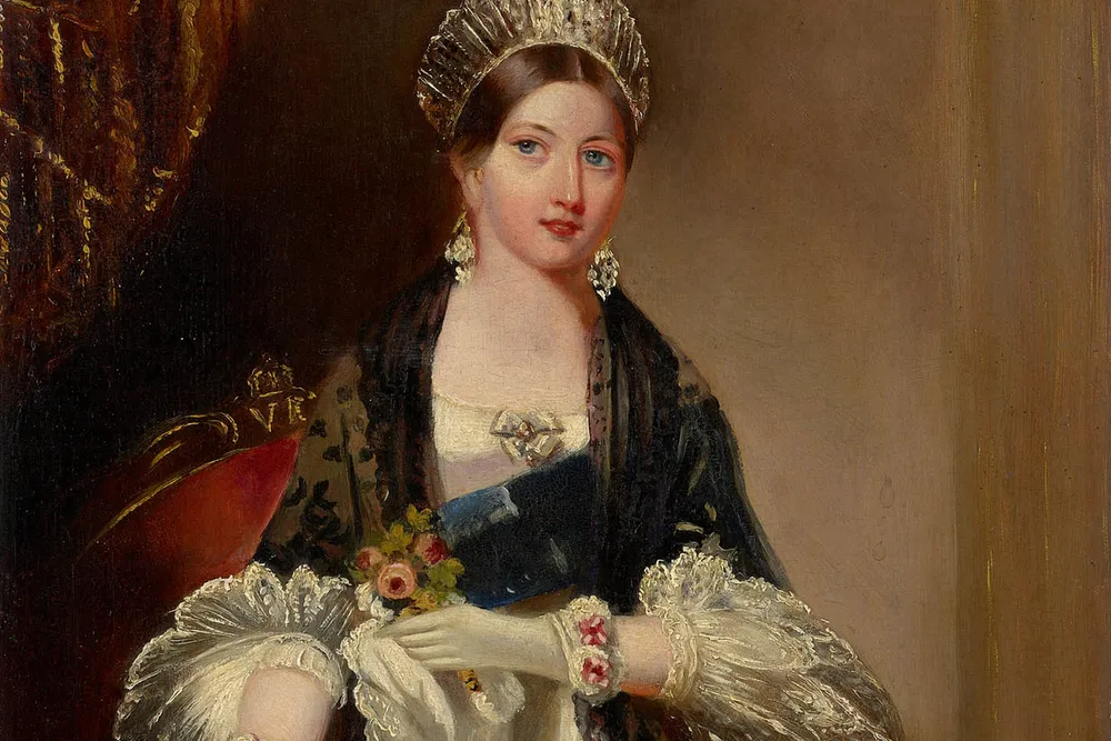 Queen Victoria at the Drury Lane Theatre