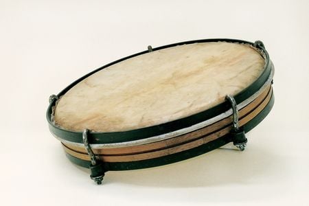 Pandereta (Plena Drum), Puerto Rico, 20th Century 
Division of Home and Community Life, National Museum of American History, Kenneth E. Behring Center, Gift of Teodoro Vidal