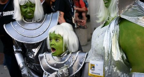 The best place to find "aliens" might be Comic-Con (2008, credit