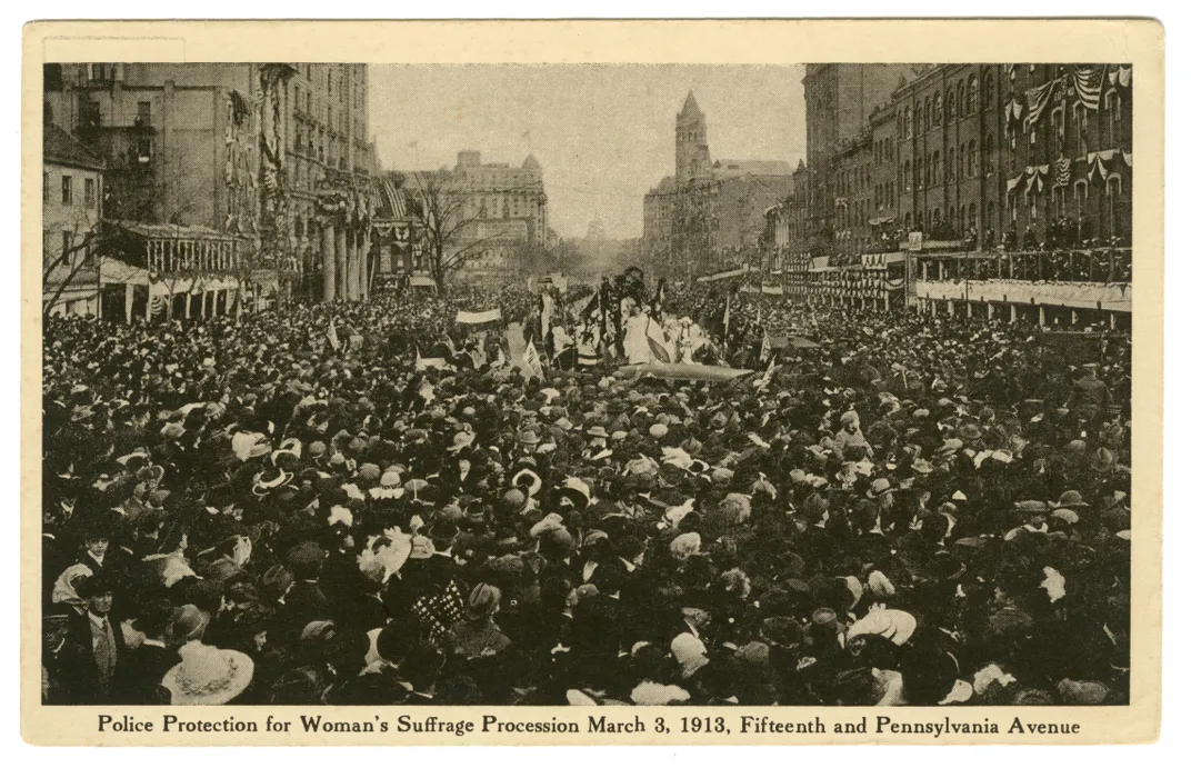 women's suffrage procession