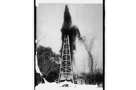 An early oil well.