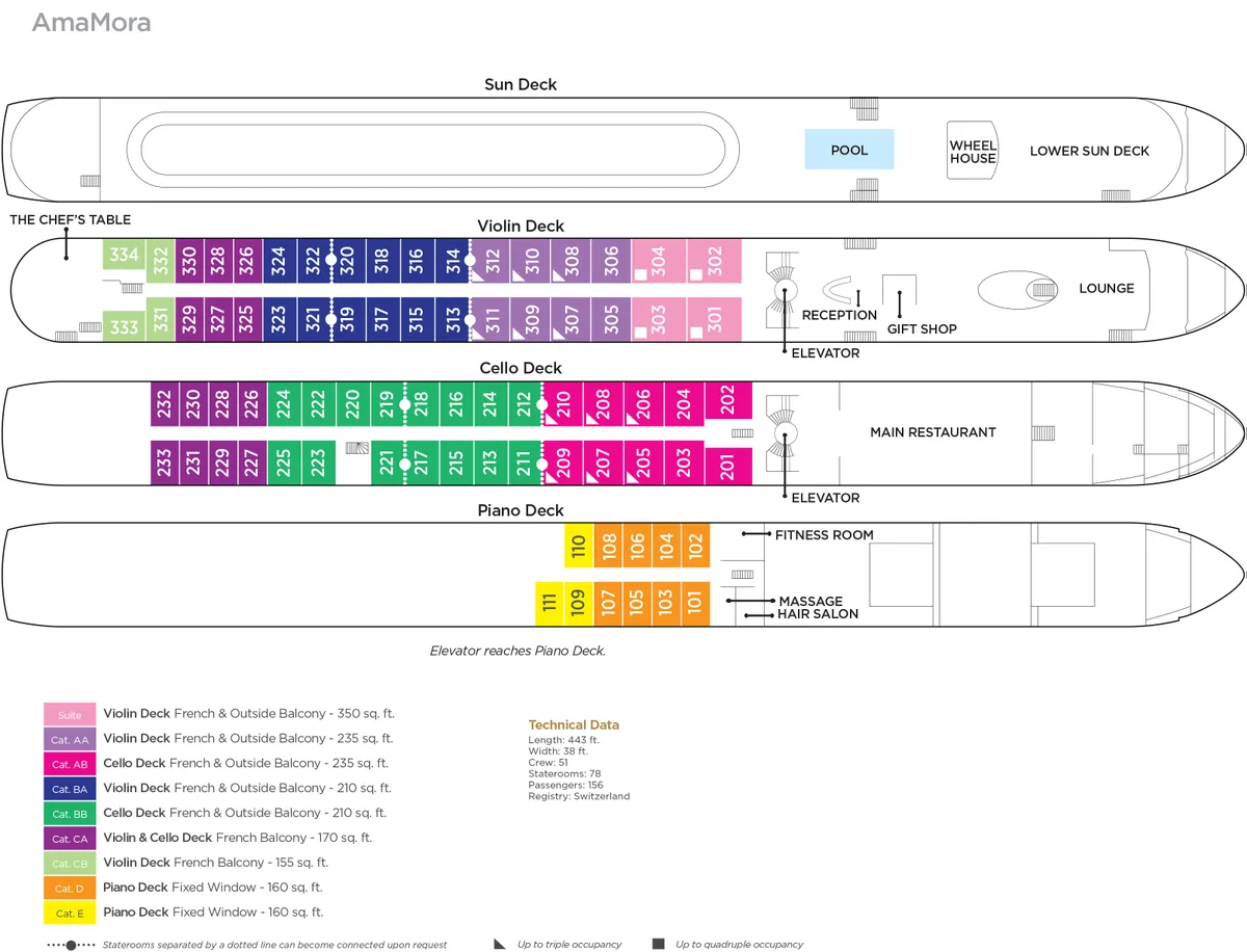 AmaMora deck plan image