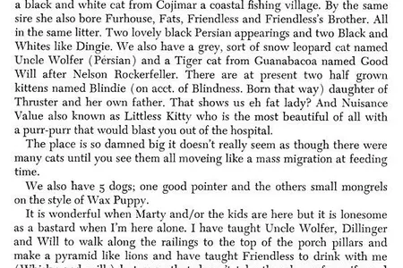 Hemingway’s 1943 letter to his first wife, Hadley Mowrer
