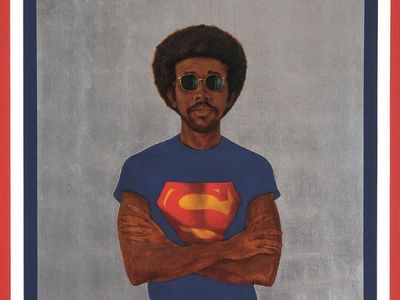Barkley L. Hendricks, "Icon for My Man Superman (Superman Never Saved any Black People – Bobby Seale)," 1969 