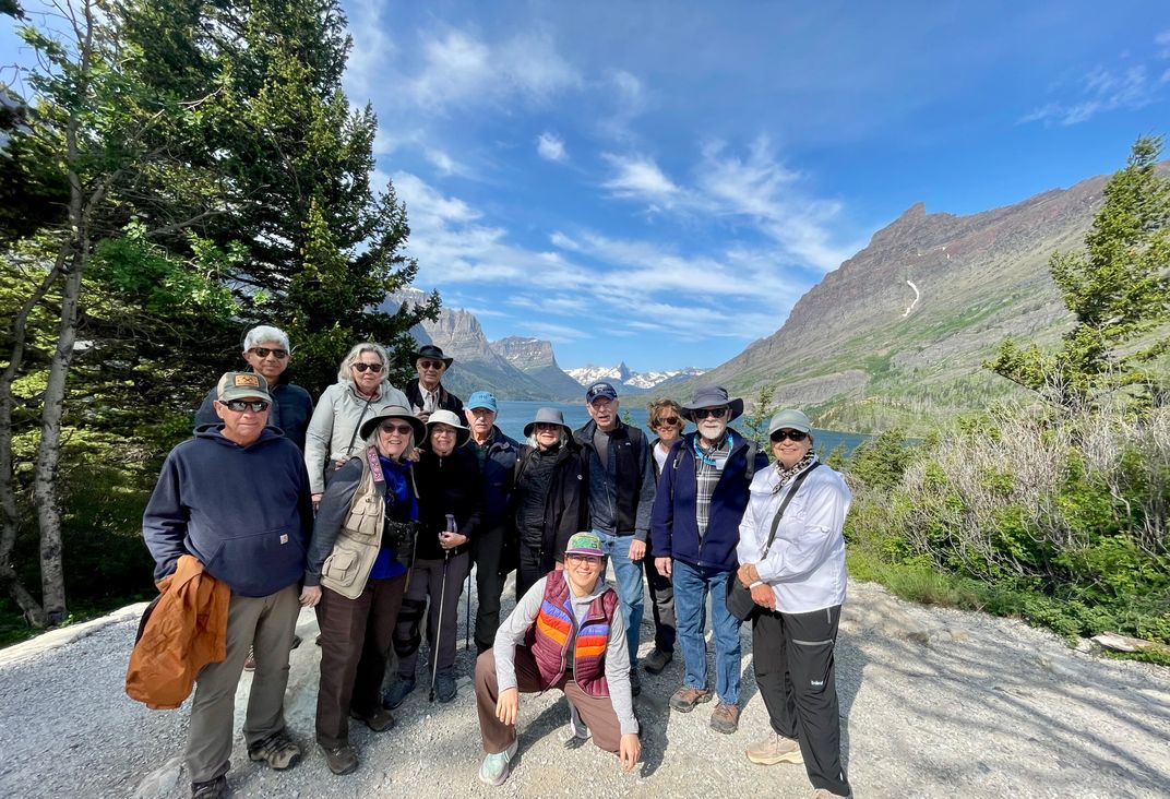 Smithsonian Journeys Travelers on the Northern Rockies tour. Credit: Maya Wei-Haas