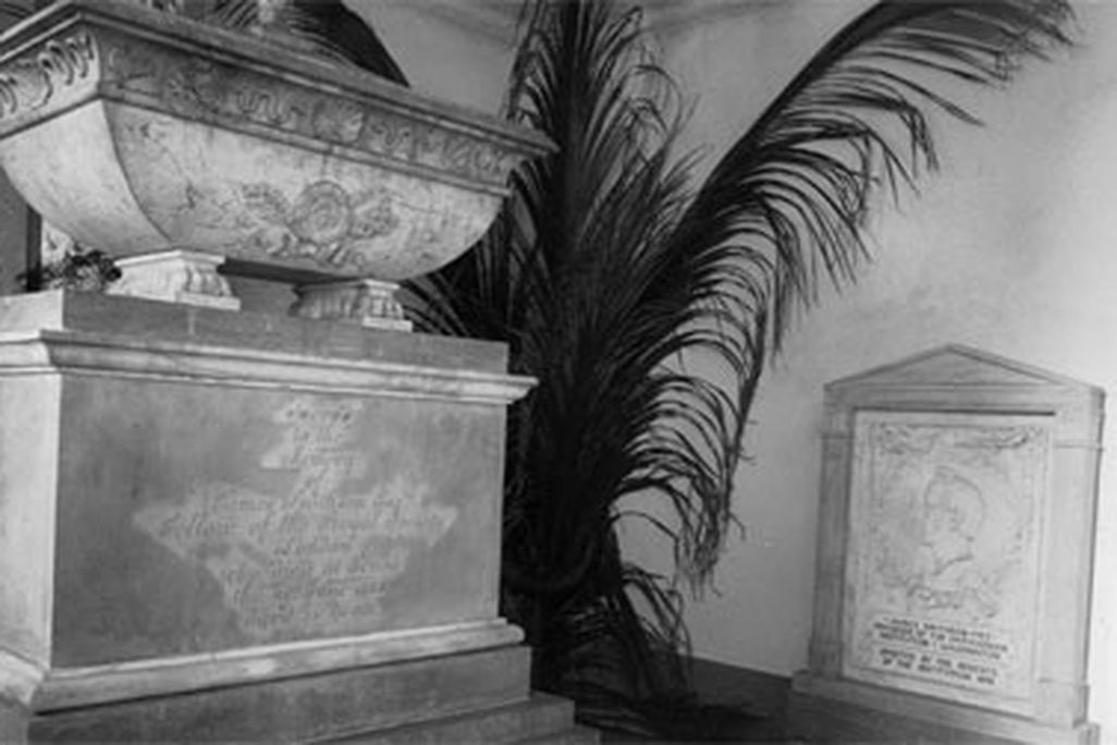 Guess who is buried here? James Smithson, of course. Take a tour of the Castle on Friday at 9:30.