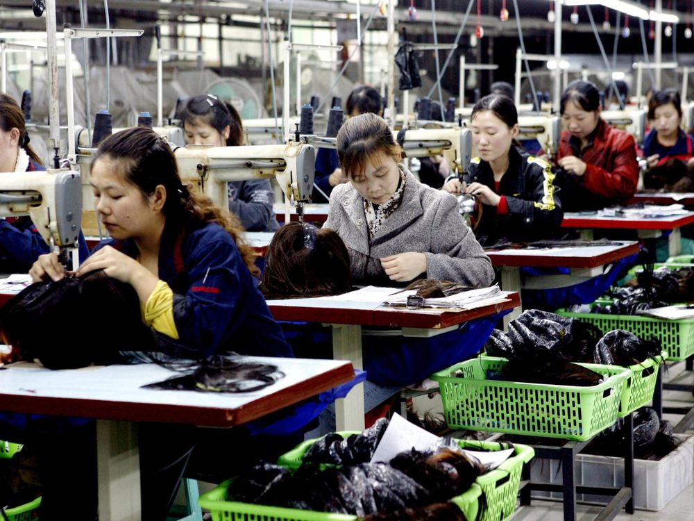 Female Chinese workers