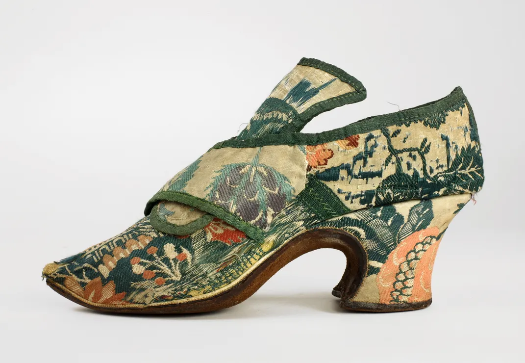 Woman's shoe, English, 1730–1740