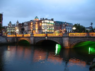 Dublin at twilight. 
