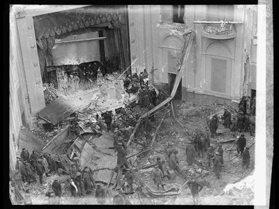 The tragedy marked Washington, D.C.&rsquo;s deadliest single-day disaster. Pictured: an overhead view of the&nbsp;Knickerbocker Theatre following the roof&rsquo;s collapse