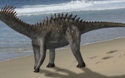 A speculative restoration of the armored sauropod Agustinia