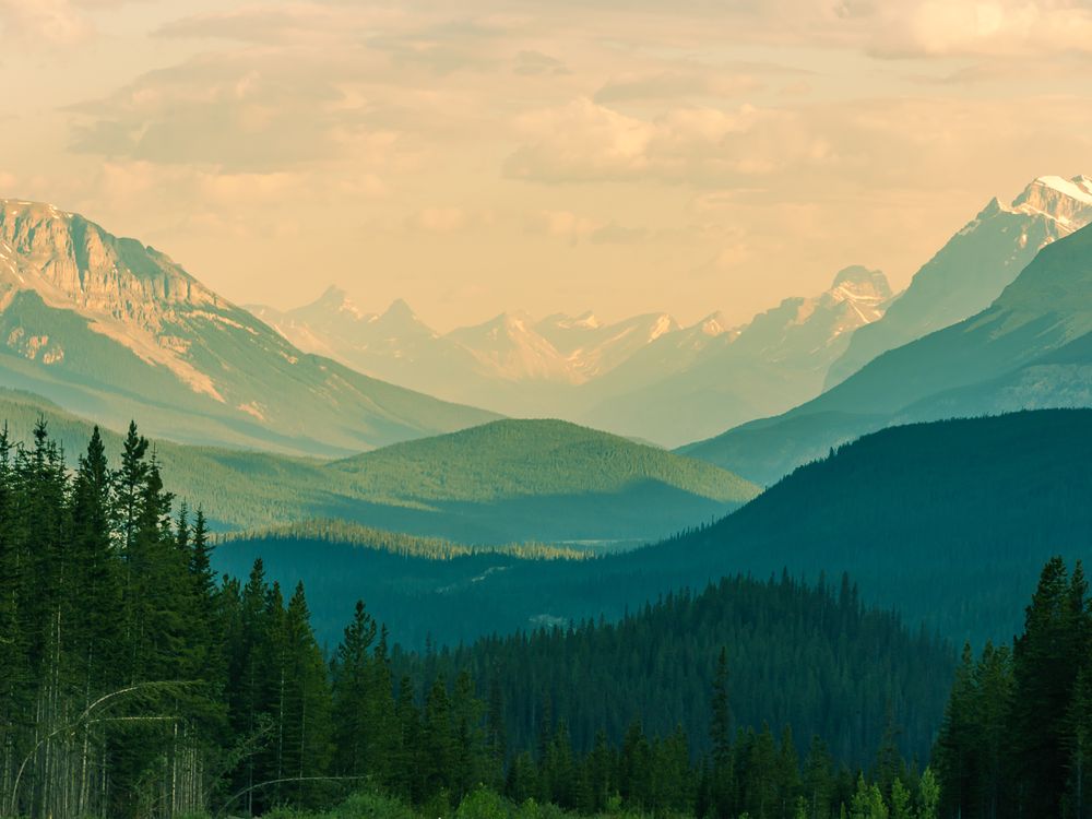 Layers of Majesty: A Breathtaking View of Banff National Park ...