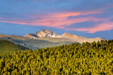 Isabella Bird ascended the 14,259-foot-tall Longs Peak, now part of Rocky Mountain National Park.