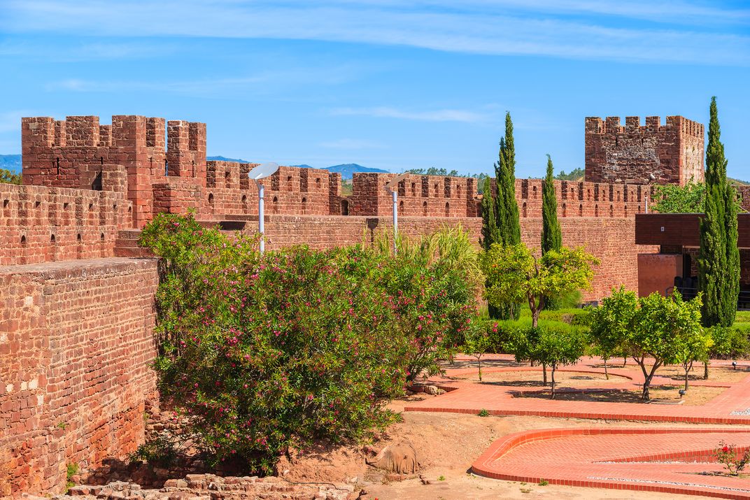 The ramparts of the 12-century Moorish castle, Silves