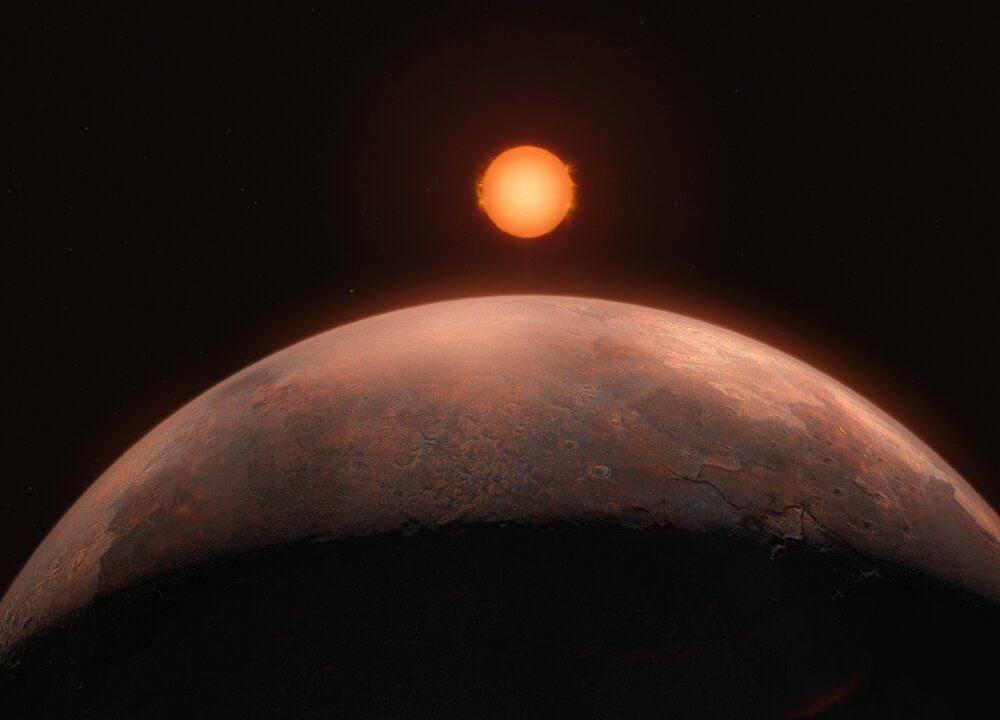 artist's impression of newly detected exoplanet