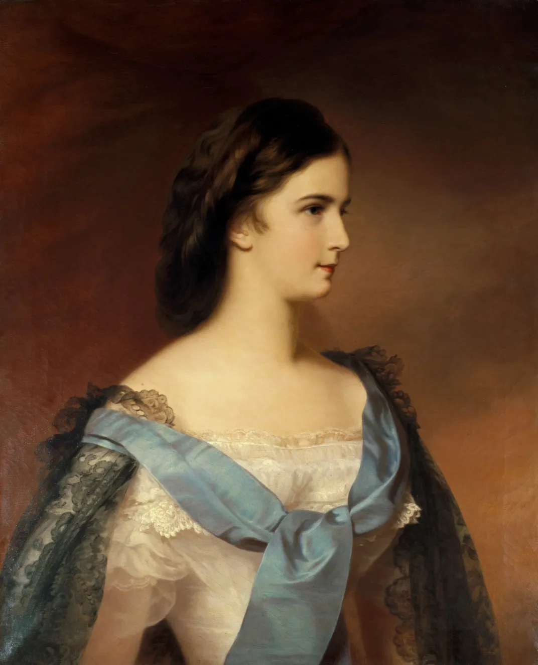 An 1857 portrait of Elisabeth at age 19