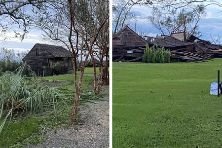 Two original slave cabins, as well as the 1790 Big House, 1790 barn and 19th-century kitchen, survived the storm. But Ida destroyed at least several structures on the historic plantation.