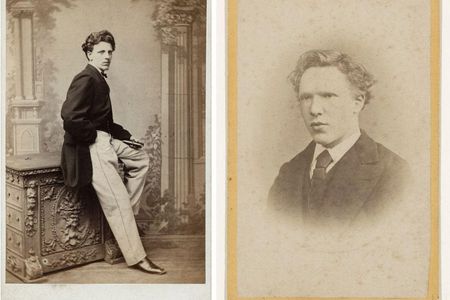 L to R: Paul Stabler, "Charles Obach" (circa 1870–79) and Jacobus de Louw, "Vincent van Gogh" (1873)