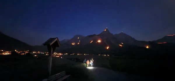 SUMMER SOLSTICE BONFIRES EHRWALD AUSTRIA thumbnail