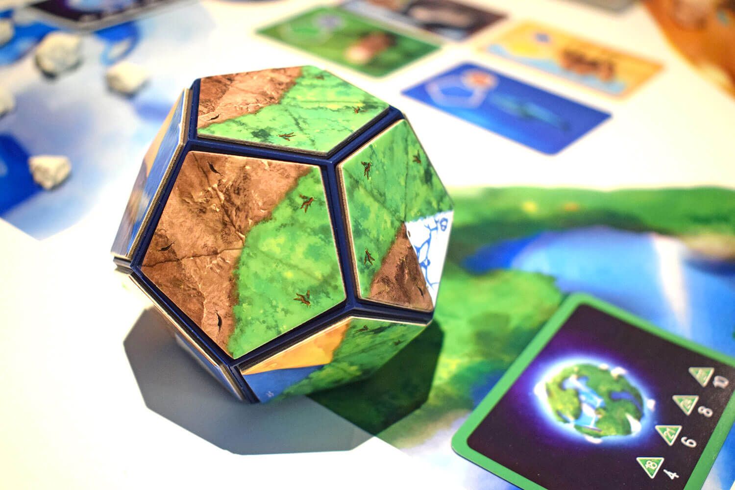 Blue Orange Planet Multiplayer Board Game Create Ecosystems For 2-4 Players 