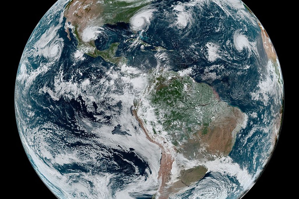 Satellite image of the earth