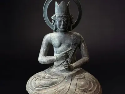The Buddha statue stolen from the Barakat Gallery on September 18