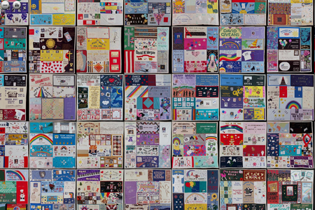 Users can zoom in on different sections of the quilt or search for specific panels by inputting names and keywords.