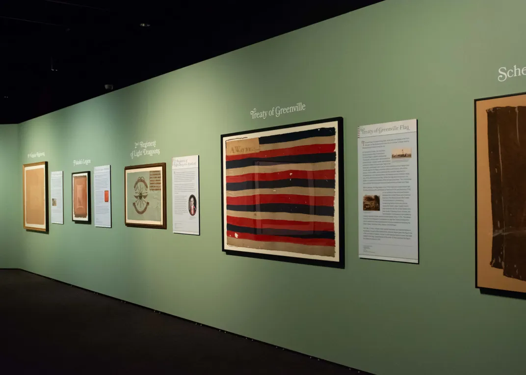 Flags on view