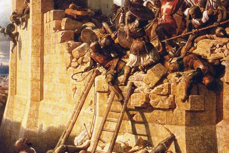 "The Siege of Acre," Dominique Papety, c. 1840