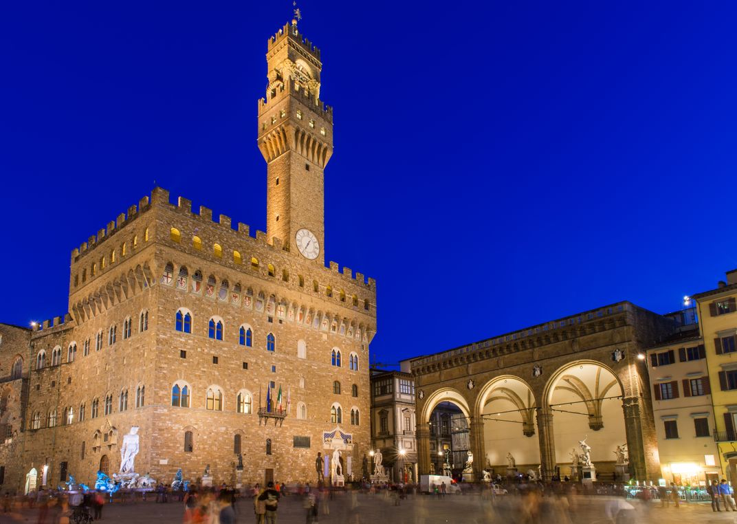 Palazzo Vecchio in the evening