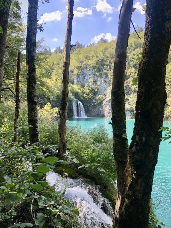 Waterfall at Plitvice Lakes UNESCO site, Croatia thumbnail