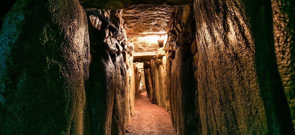  Interior of Newgrange tomb. Credit: Tourism Ireland