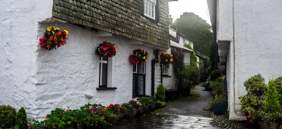  Typical lane in medieval Hawkshead 