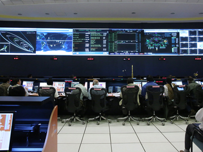 Inside the Mangalyaan control room as the spacecraft left Earth orbit on December 1.