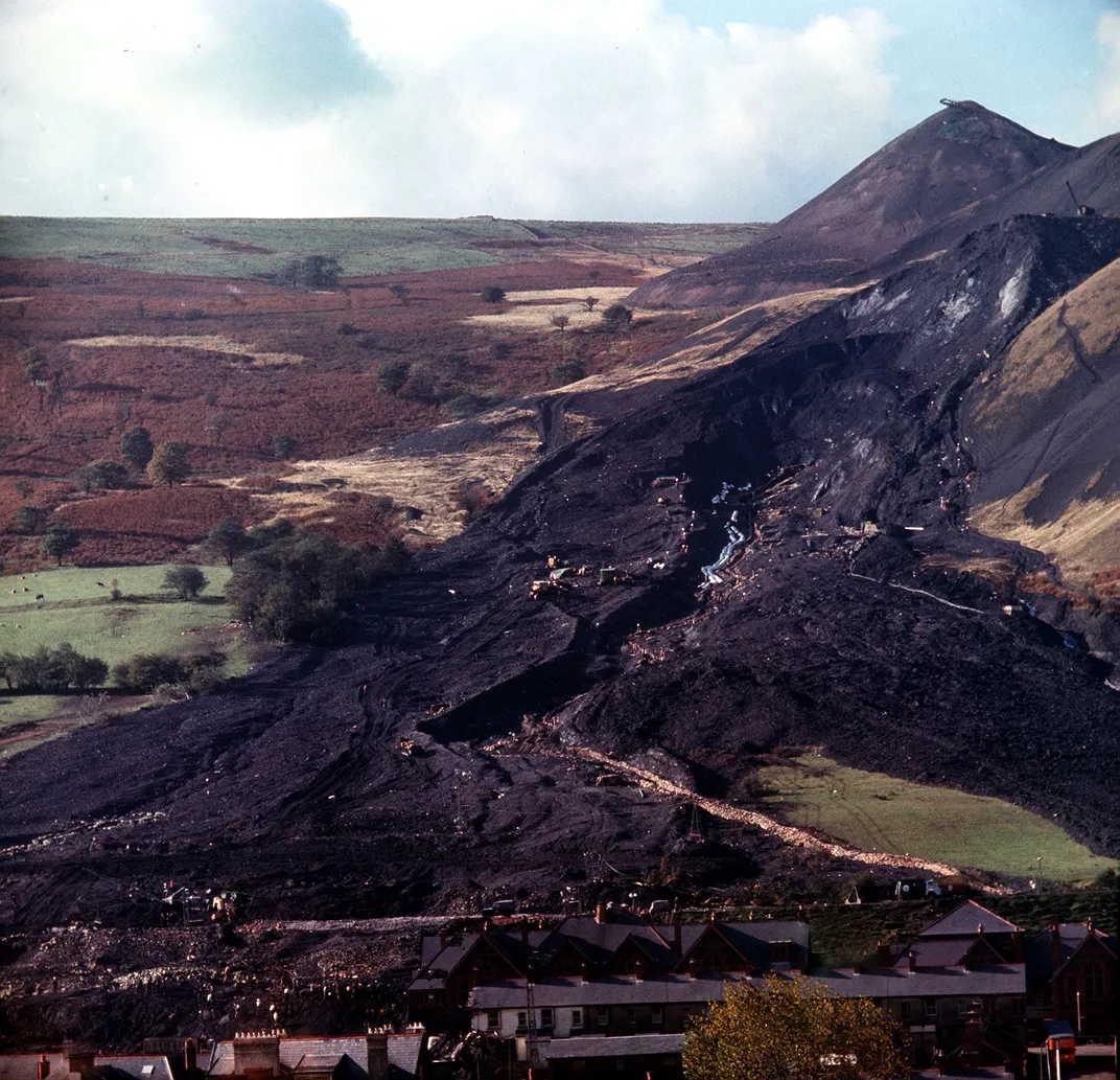 Aberfan disaster mountain of sludge