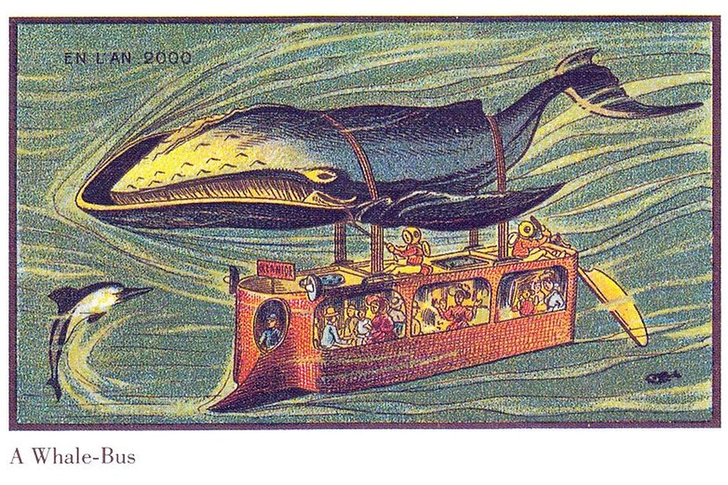 A French postcard issued around 1900, predicting La France’s future