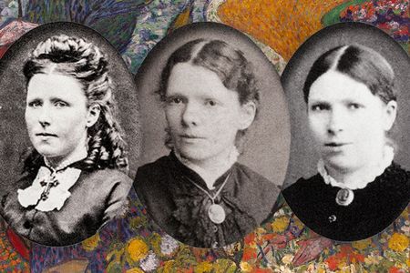 L to R: Anna, the eldest van Gogh sister; Elisabeth, or Lies; and Willemien, the youngest, who was better known as Wil