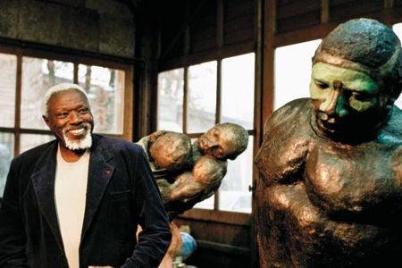 Sculptor Ousmane Sow creates pieces rooted in Africa and Europe.
