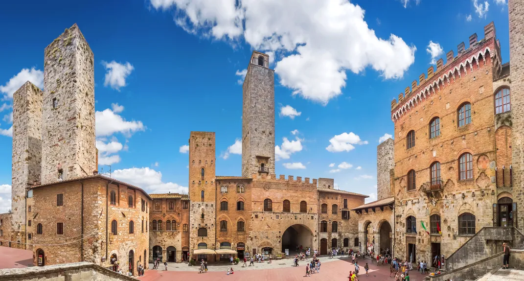 Main piazza of San Gimignano