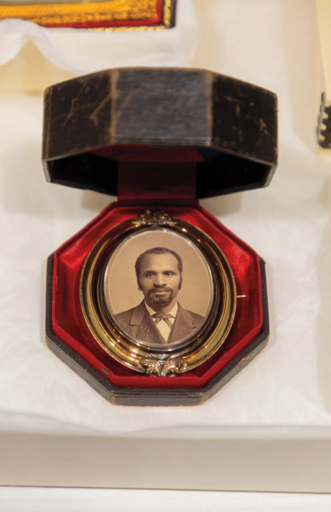 a vintage portrait of a man with a beard