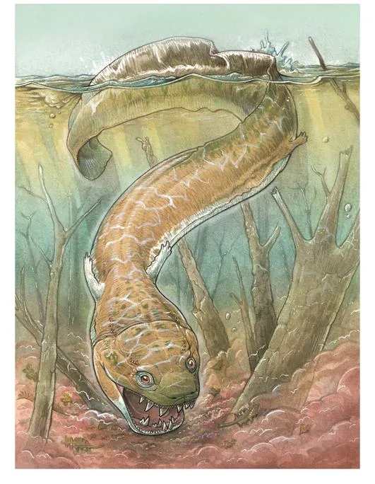 An artist’s rendering of Gaiasia jennyae