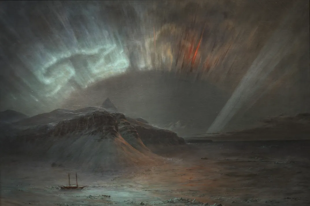 Aurora Borealis, Frederic Edwin Church, oil on canvas, 1865